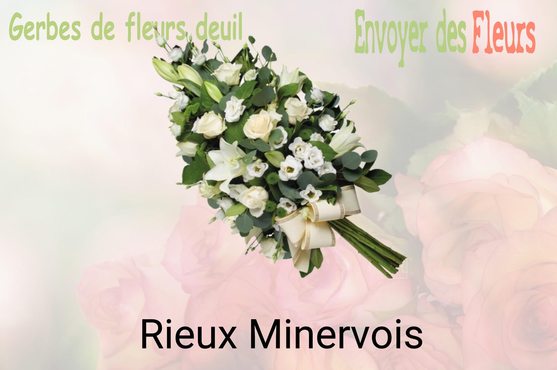Gerbe de fleurs de deuil livrée à Rieux-Minervois